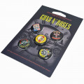 Guns N' Roses - Bullet Logo Button Badge Pack