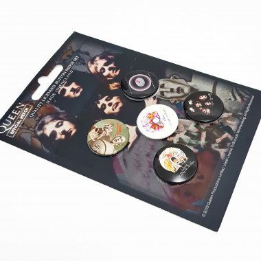 Queen - Early Albums Button Badge Pack