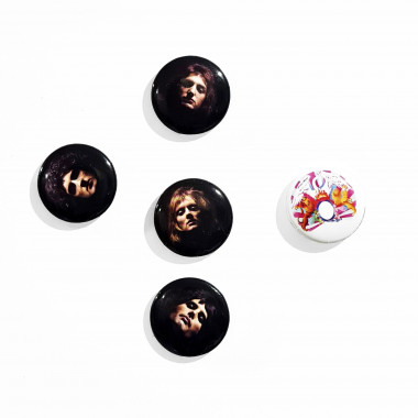 Queen - Faces Button Badge Pack