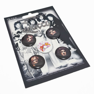 Queen - Faces Button Badge Pack