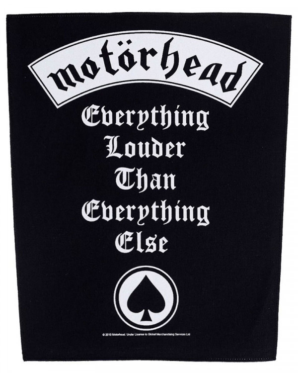 Motorhead - Everything Louder Back Patch