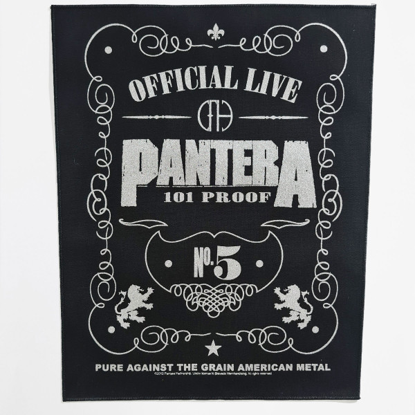 Pantera - 101% Proof Back Patch