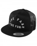 Famous Stars And Straps - Live Fast Die Fun Black Snapback Trucker Cap