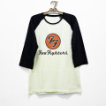 Foo Fighters - Red Circular Logo Men's Baseball T-Shirt