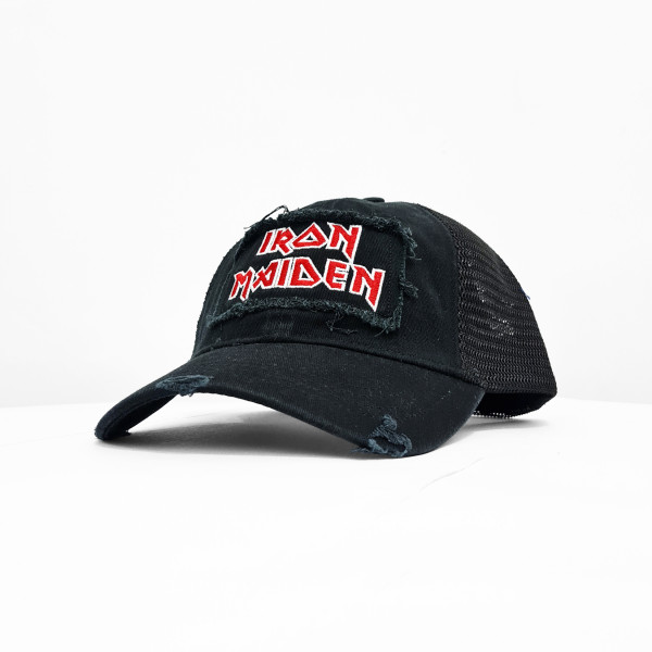 Iron Maiden - Scuffed Logo Trucker Cap