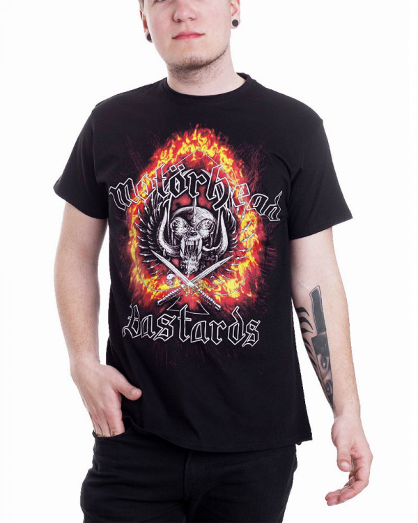 Motorhead - Bastards Flame Black Men's T-Shirt