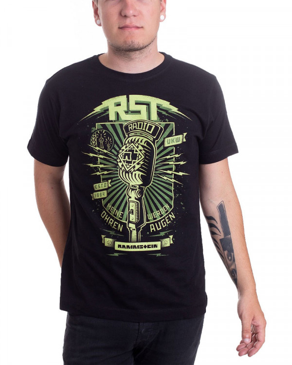 Rammstein - Radio Black Men's T-Shirt
