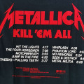 Metallica - Kill Em All Tracks Men's T-Shirt