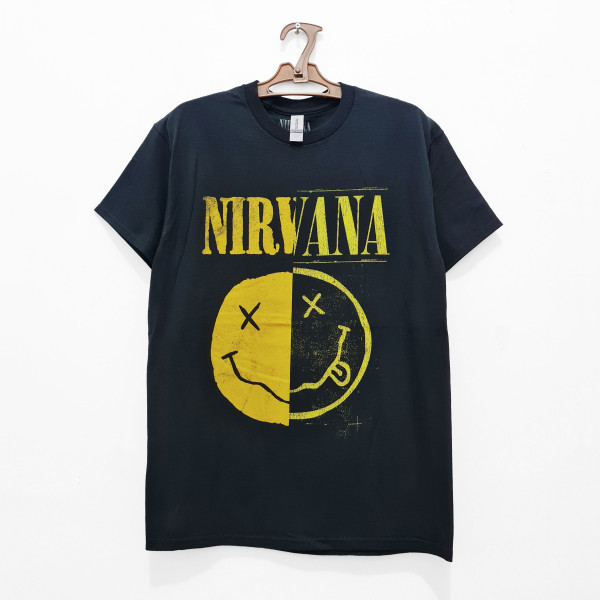 Nirvana - Spliced Smiley Men T-Shirt