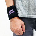 Black Sabbath - Purple Wavy Logo Elasticated Cloth Wristband