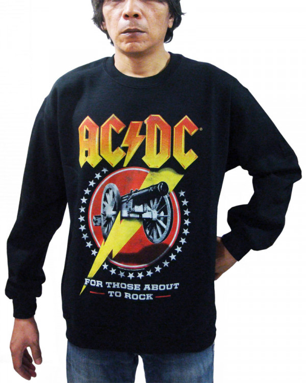 AC/DC - For Those About To Rock Black Men's Sweatshirt