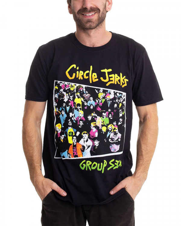 Circle Jerks - Group Sex Black Men's T-Shirt