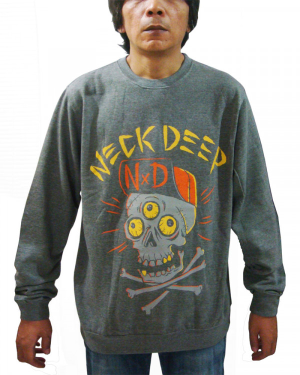 Neck Deep - Skulls Grey Men's Sweatshirt