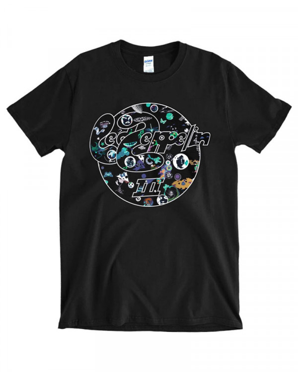Led Zeppelin - III Circle Black Men's T-Shirt