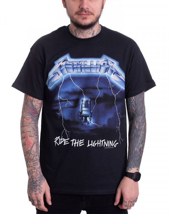 Metallica - Ride The Lightning Tracks Black Men's T-Shirt