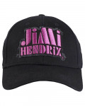 Jimi Hendrix - Purple Stencil Logo Black Baseball Cap
